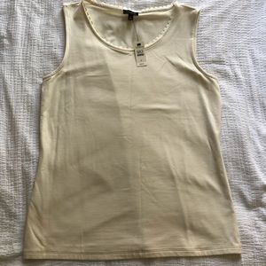 Talbots size small cream tank top, NWT